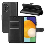 Samsung Galaxy A13 4G      Pu Wallet Case    [Black]