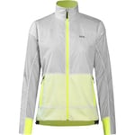 GORE WEAR Drive Veste pour Femmes, GORE-TEX INFINIUM, 40, Blanc/Neon Yellow