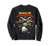 Kung Fu Panda Group Shot Action Portrait Movie Logo Sweatshirt