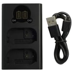 Chargeur USB double pour Panasonic Lumix DC-S5 IIX DC-S5K 8,4V