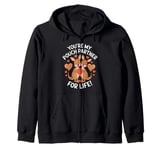 You’re My Pouch Partner for Life Couple Love Valentine's Day Zip Hoodie