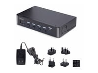 Startech.Com 4-Port Displayport 1.4 Kvm Switch, 8K 60Hz / 4K 144Hz, 2X Usb 3.0 Ports, 4X Usb 2.0 Ports, Hotkey Switching, Taa Compliant (D86a2-4-Port-8K-Kvm) - Omkopplare För Tangentbord/Video/Mus/Ljud/Usb - 4 X Kvm/Ljud/Usb - 1 Lokal Användare - Sk