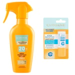 Spray Crème Solaire Clinians Protection 20 Pour Toute la Famille + Stick Lèvres