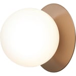 Liila 1 Wall/Ceiling Lamp 165 mm, Dark Bronze / Opal