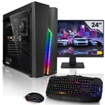 Megaport complet PC gamer fixe - Ecran LED 24- Intel Core i5-11400F - GeForce RTX3050 - 16Go DDR4 - 500Go SSD - Windows 11 - 19-FR