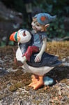 97232 FIGURINE  TROLL  AVEC OISEAU MARIN   MACAREU   PIXIE ELFE PIXIES MER 