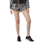 NEW BALANCE WOMEN'S PRINTED FAST FLIGHT SPLIT SHORTS BLACK WHITE RETRO NEW BWNT