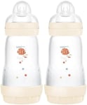 MAM Easy Start Self Sterilising Anti-Colic Baby Bottle Pack of 2 (2 X 260 Ml), M