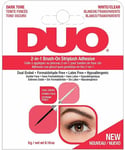DUO 2-in-1 Dual Ended Brush-On Striplash Glue Adhesive Clear/White 
