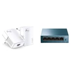 TP-Link 1000Mbps Powerline, Fiber Powerline Socket with 1 Gigabit Ethernet Port,