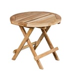 Ambientehome - Table d’appoint en Teck environ 40 cm Table de Balcon Table de Jardin