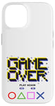 Coque pour iPhone 14 Game Over Vintage Retro Jeux Vidéo Gaming