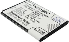 Kompatibelt med Hisense T80, 3.7V, 1280 mAh