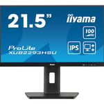 IIYAMA iiyama PROLITE XUB2293HSU-B6 22 inch IPS Monitor, Full HD, 1ms, HDMI, DisplayPort, USB Hub, Freesync