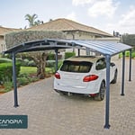 Canopia by Palram Carport Arcadia I Metall 3,6x6,5 m CARPORT ARCADIA 6400 GREY 705516