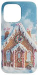 iPhone 14 Pro Max Cute Christmas Gingerbread House Snowflakes Holiday Xmas Case