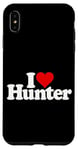 iPhone XS Max I LOVE HEART HUNTER NAME ON A TEE Case