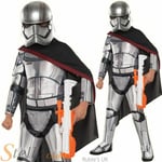 Child Deluxe Captain Phasma Costume Star Wars Force Awakens Fancy Dress Outfit