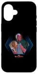 Coque pour iPhone 16 Marvel WandaVision Wanda & Vision Cute Couple Framed