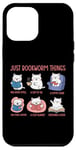 Coque pour iPhone 12 Pro Max Just Bookworm Things Adorable chat pour amoureux de la lecture