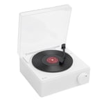 White Record Player Speaker ABS Cute Portable Wireless Turntable