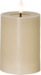 Flamme Flow Batteridrivet Blockljus 12,5cm Beige