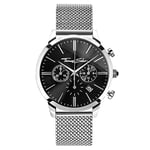 Thomas Sabo Montre pour Homme Rebel Spirit Chrono Argenté Noir Analogique Quartz