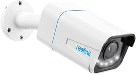 Reolink RLC-811A P430 - utendørs 4K-kamera med PoE  5x optisk zoom  AI med person-/kjøretøydeteksjon - strøm og data via nettverkskabel