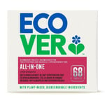 Ecover All in One Dishwasher Tablets 68 tablets-4 Pack