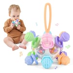 SUPERBE BEBE Jouet Montessori Bébé Jouet De Dentition Sensoriel -Anneau De Dentition En Silicone-Hochet Bébé -Jouet Éducatif En Forme De Balle- Jouet D'éveil -Jouet Développement Bébé-Cadeau Naissance