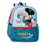 Disney Mickey Road Trip Bleu Cartable Scolaire 27x33x11 cms Polyester 9,8L