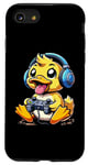 Coque pour iPhone SE (2020) / 7 / 8 Funny Duck Gamer Jeu vidéo Canards