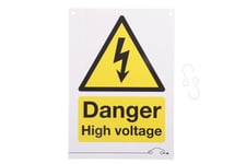 Laser Tools Danger High Voltage Sign 6642