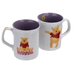 Winnie the Pooh M Céramique Tasse Blanc Avec Violet Intérieur