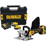 Fraiseuse à lamelles 18V xr Brushless + 2 batteries 5Ah + chargeur + coffret t stak Dewalt DCW682P2 qw