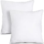 Coussins de Garnissage 45 x 45 cm (Lot de 2), Coussin à Recouvrir, Oreillers Intérieur, Rembourrage Coussins (Blanc)