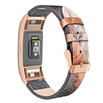 Watch Strap Real Leather FitBit 2 Snake Print Wrist Arm Band UK Tech Gift UK Sel