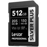 Lexar SDXC Professional SILVER Plus 1066x UHS-I/U3/A2/4K R205/W150 (V30) 512GB