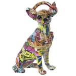 Alexandra House Living Figurine décorative Multicolore en Plastique pour Chien 14 x 26 x 19 cm