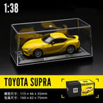 CCA 1:43 Toyota SUPRA BMW M850I Audi r8 Spyder Mercedes-Benz G350D automalli kypärällä akryylilaatikko metalliseos autolelu