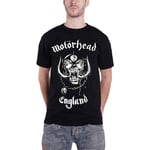 Motorhead Unisex Adult England Back Print T-Shirt - XXL