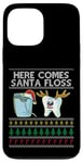 Coque pour iPhone 13 Pro Max Here Comes Santa Floss Dental Surgeon Christmas Dentist