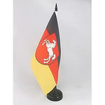 Drapeau de table Basse-Saxe 21x14cm - PETIT Drapeaux DE BUREAU Niedersachsen - Land Allemagne 14 x 21 cm - AZ FLAG