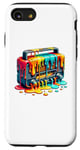 Coque pour iPhone SE (2020) / 7 / 8 Dripping Paint Art Radio Vintage Radios Antiques