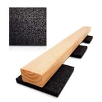 My Plast 90 x 90 x 10mm I 50 pièces I des coussinets pour terrasse I granulés de caoutchouc I terrasse I comme support pour lames de terrasse et dalles de terrasse I comme tapis antidérapant I