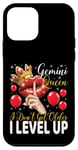 Coque pour iPhone 12 mini Reine des Gémeaux, je ne vieillis pas, je passe au niveau supérieur, reine d'anniversaire