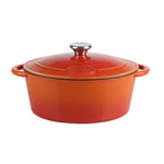 Sitram 712574 TRADIFONTE Cocotte en Fonte d'acier EMAILLE, 4 L Orange