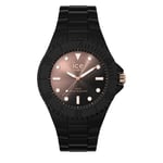 ICE-WATCH - Ice Generation Sunset Black - Montre Noire pour Femme avec Bracelet en Silicone - 019157 (Medium)