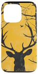 Coque pour iPhone 13 Pro Jaune Pop Art Tropical Ozark Timber Vintage Cerf Camo