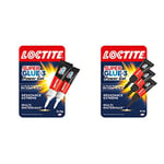 Loctite Super Glue-3 Power Gel, colle forte enrichie en caoutchouc, lot de 2 tubes 3 g & Super Glue-3 Power Gel Mini Dose, colle forte enrichie en caoutchouc, lot de 3 tubes 1 g